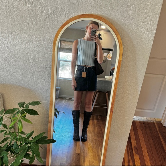 SOLD Reformation Lydia High Rise Denim Mini Skirt - Picture 5 of 6